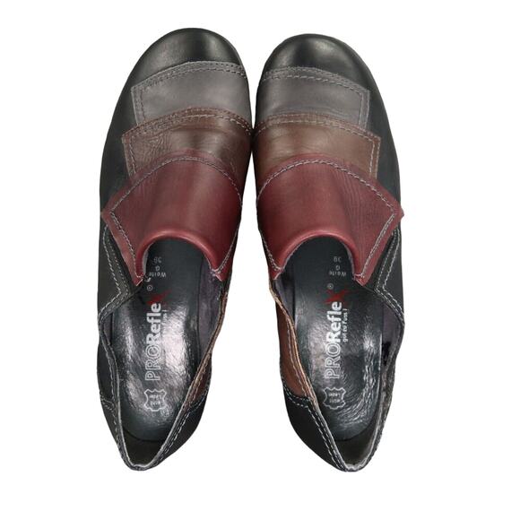 ProReflex Shoes Women 39 Bootie Slip On Leather Comfort Work Walking Fashion Low - Picture 9 of 16